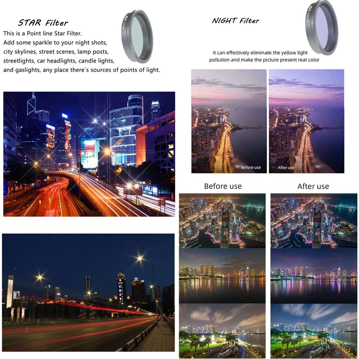 For Insta360 GO 2 / GO 3 JSR LS Series Camera Lens Filter, Filter:6 in 1 STAR CPL ND4 ND8 ND16 ND3