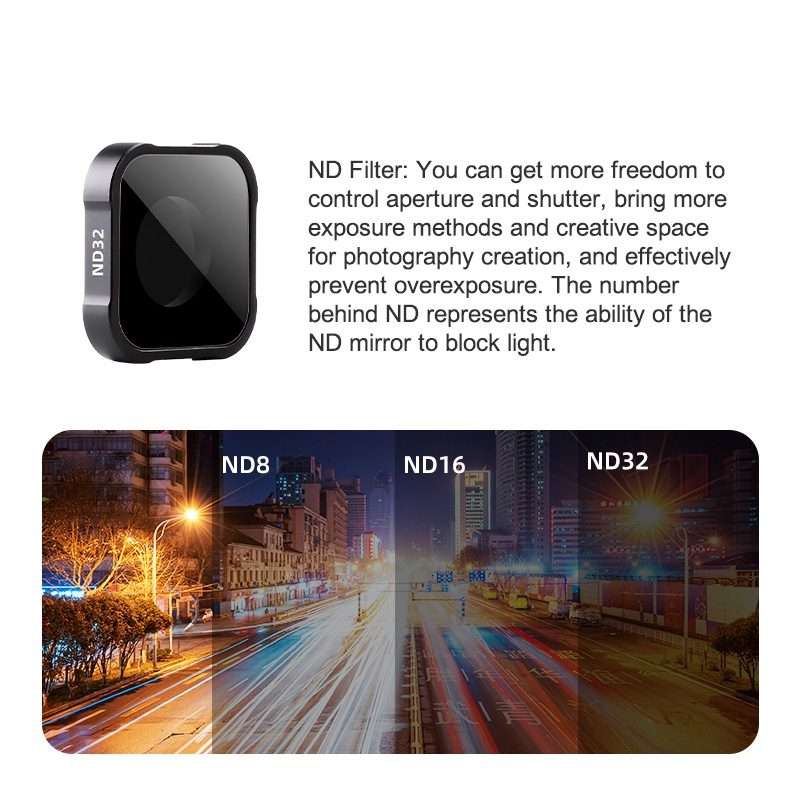 ND32 Filter Action Camera Lens Filter For GoPro Hero11 Black / Hero11 Black mini / HERO10 Black /