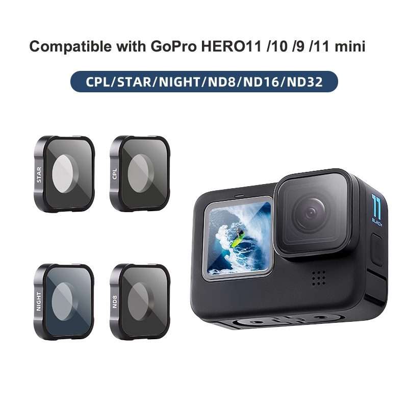 ND32 Filter Action Camera Lens Filter For GoPro Hero11 Black / Hero11 Black mini / HERO10 Black /