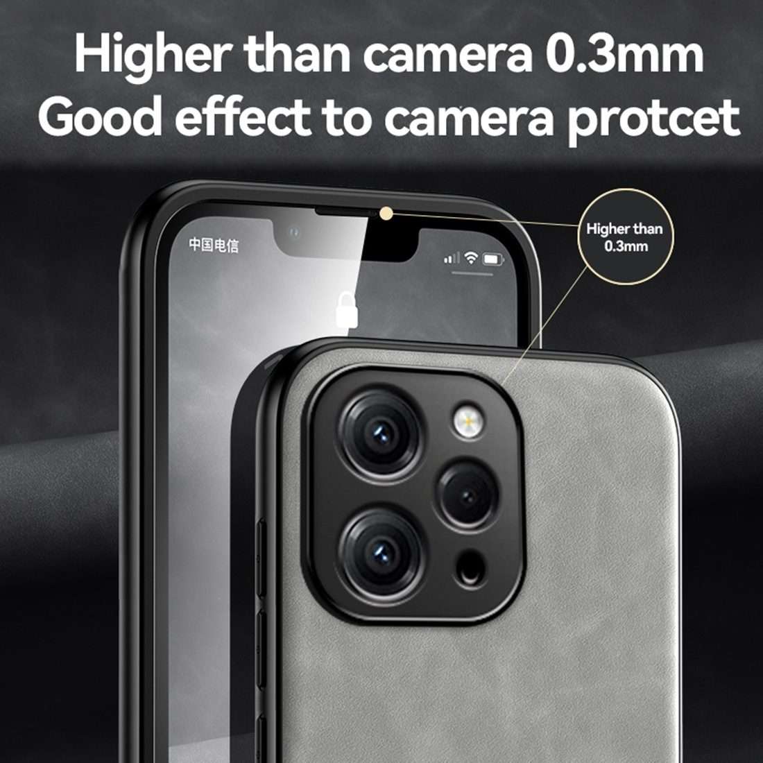 For Xiaomi 14 Pro Skin Feel Magnetic Leather Back Phone Case(Light Grey)