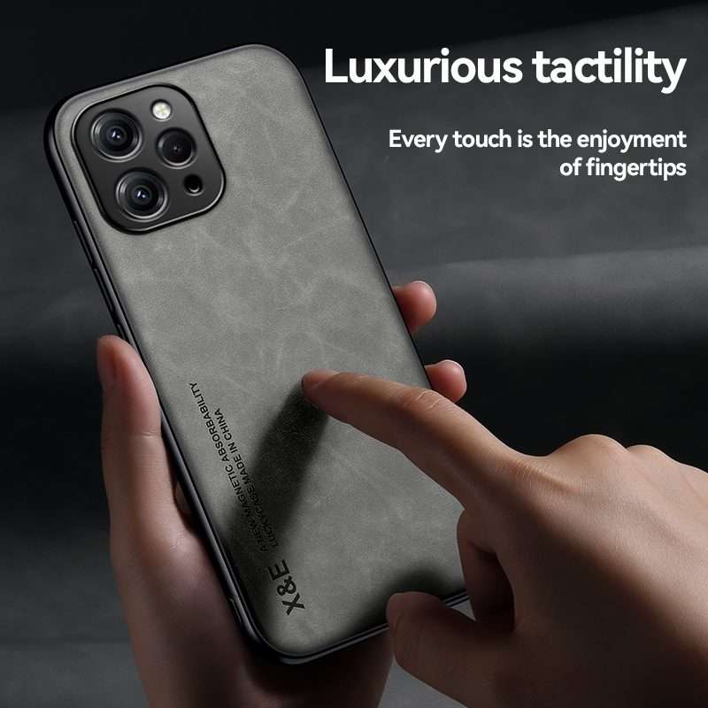 For Xiaomi 14 Pro Skin Feel Magnetic Leather Back Phone Case(Blue)