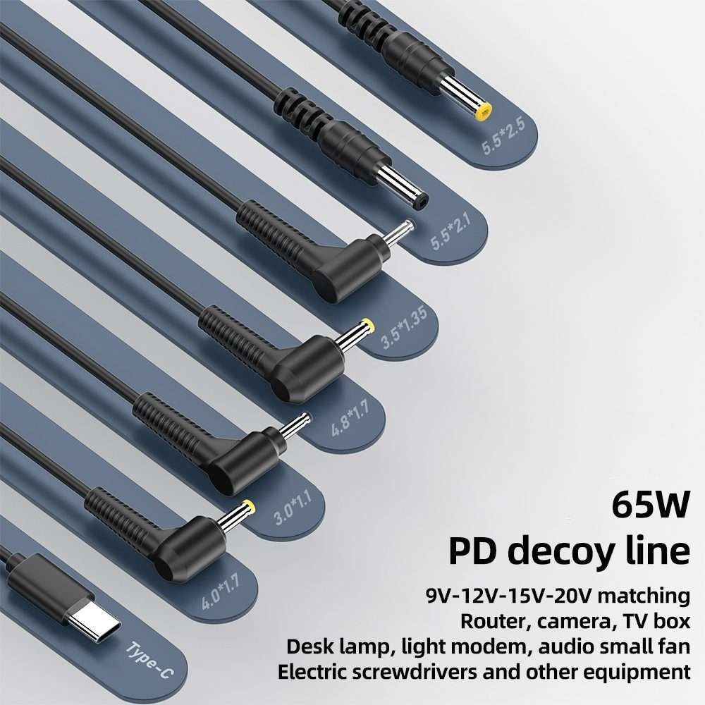 9V 5.5 x 2.1mm DC Power to Type-C Adapter Cable