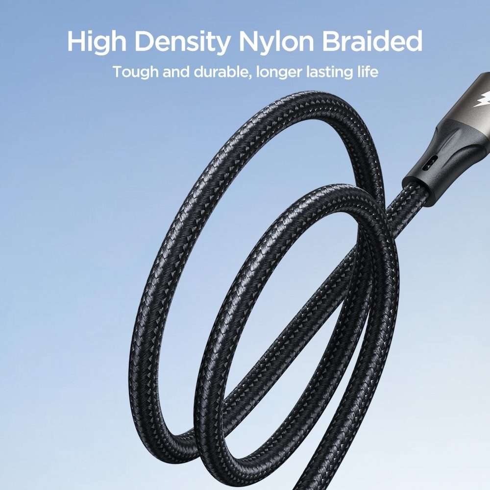 JOYROOM SA25-AM3 3A USB to Micro USB Fast Charge Data Cable, Length:1.2m(Black)