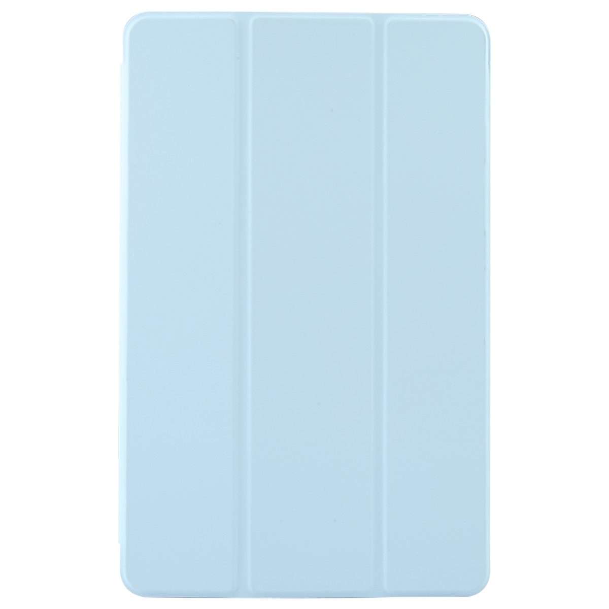 For Honor Pad X9 / X8 Pro Solid Color 3-folding Leather Tablet Case(Ice Blue)