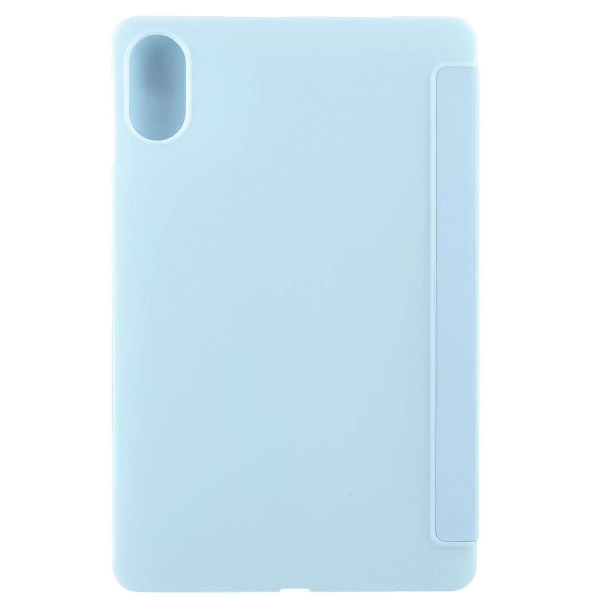For Honor Pad X9 / X8 Pro Solid Color 3-folding Leather Tablet Case(Ice Blue)