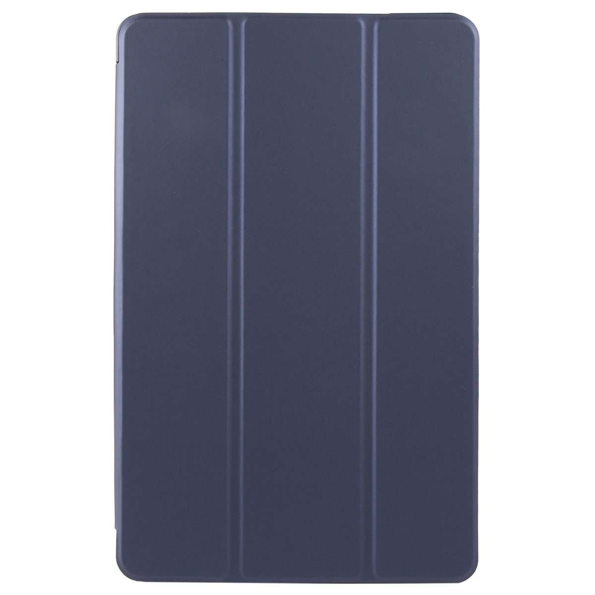 For Honor Pad X9 / X8 Pro Solid Color 3-folding Leather Tablet Case(Dark Blue)