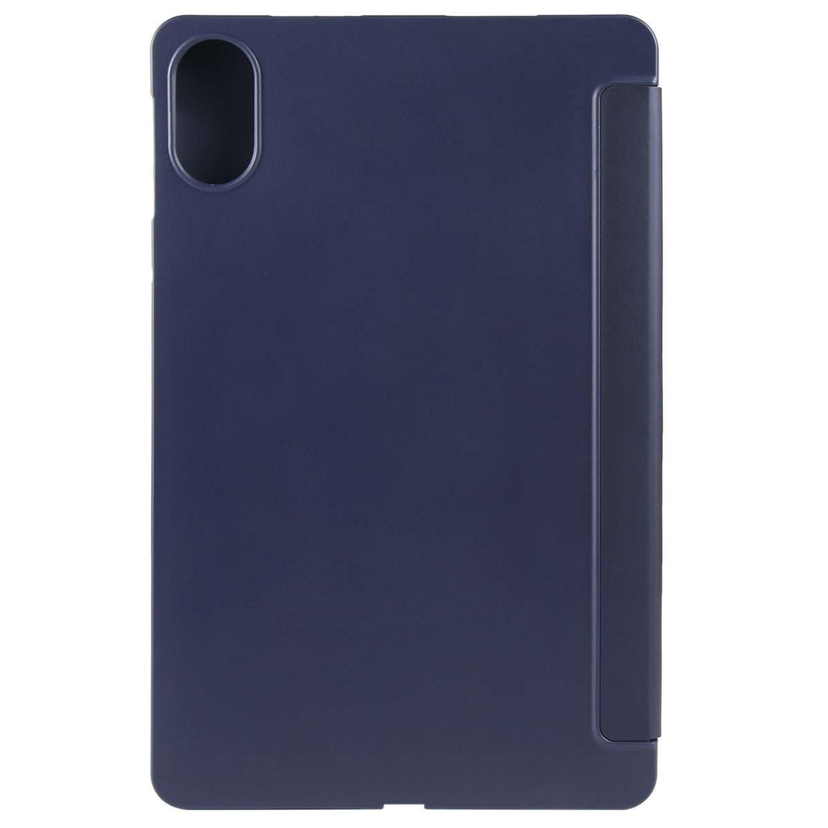 For Honor Pad X9 / X8 Pro Solid Color 3-folding Leather Tablet Case(Dark Blue)
