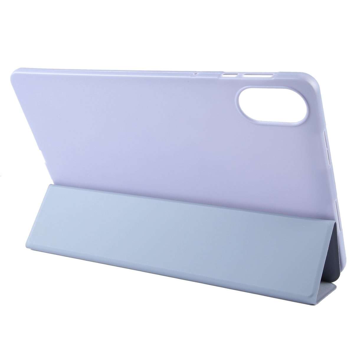 For Honor Pad X9 / X8 Pro Solid Color 3-folding Leather Tablet Case(Lavender)