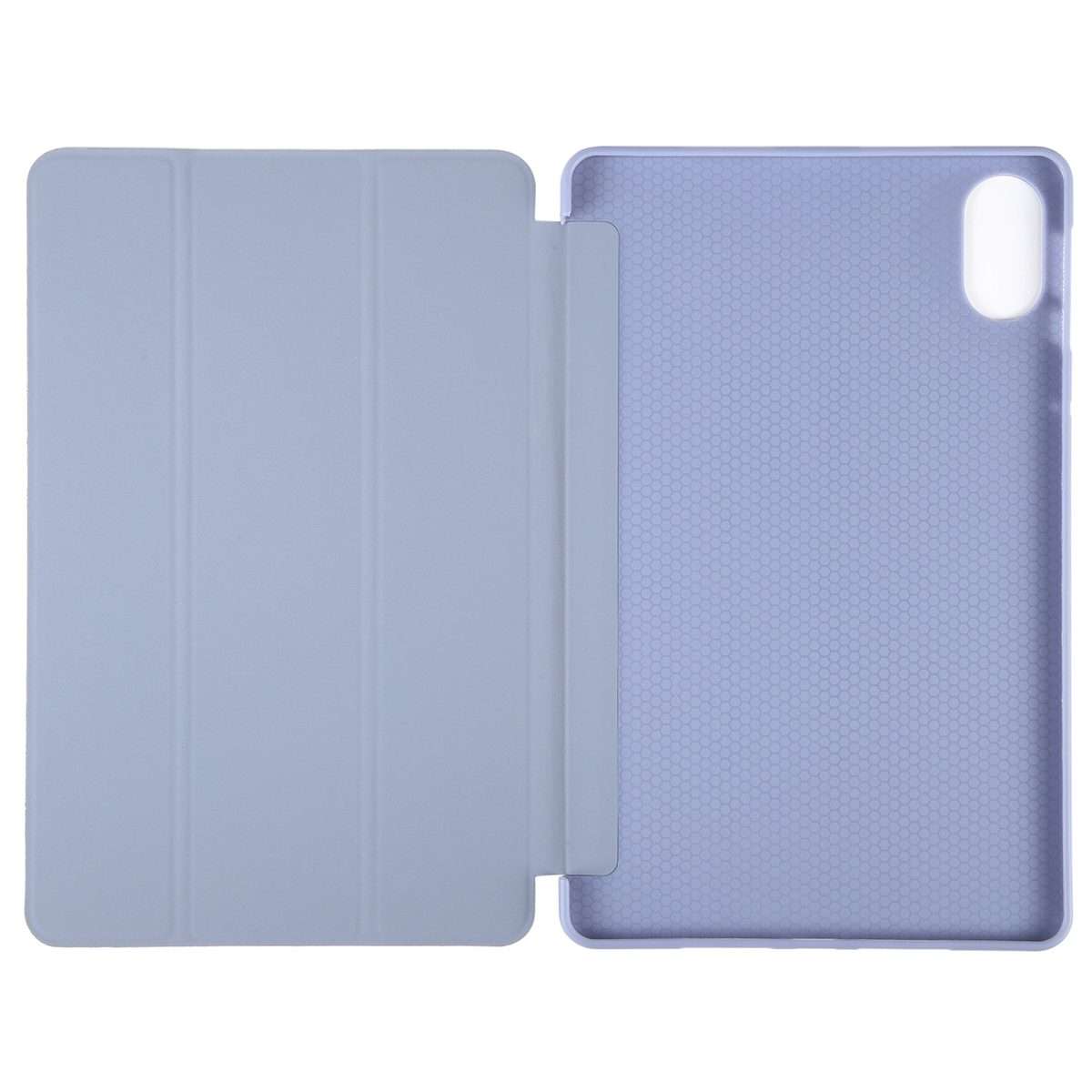 For Honor Pad X9 / X8 Pro Solid Color 3-folding Leather Tablet Case(Lavender)