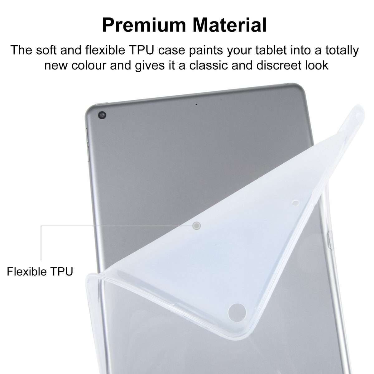 For Samsung Galaxy Tab A9 8.7 TPU Tablet Case(Frosted Clear)