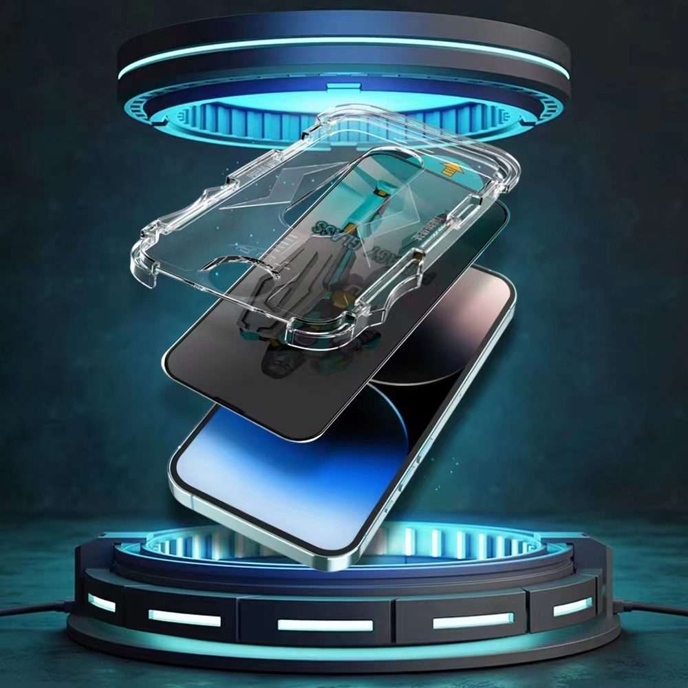 For iPhone 14 Pro Max Easy Install 28 Degree Privacy Armor Tempered Glass Film