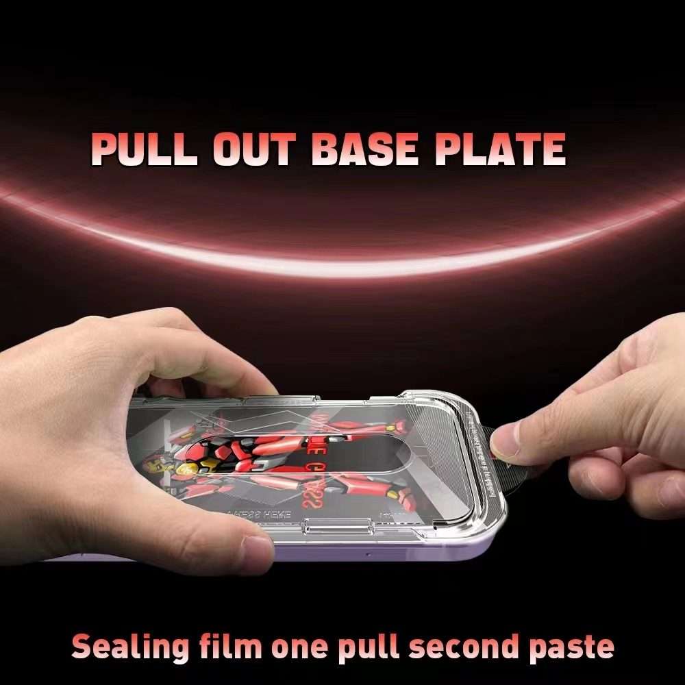 For iPhone 14 Pro Max Easy Install Matte Armor Tempered Glass Film
