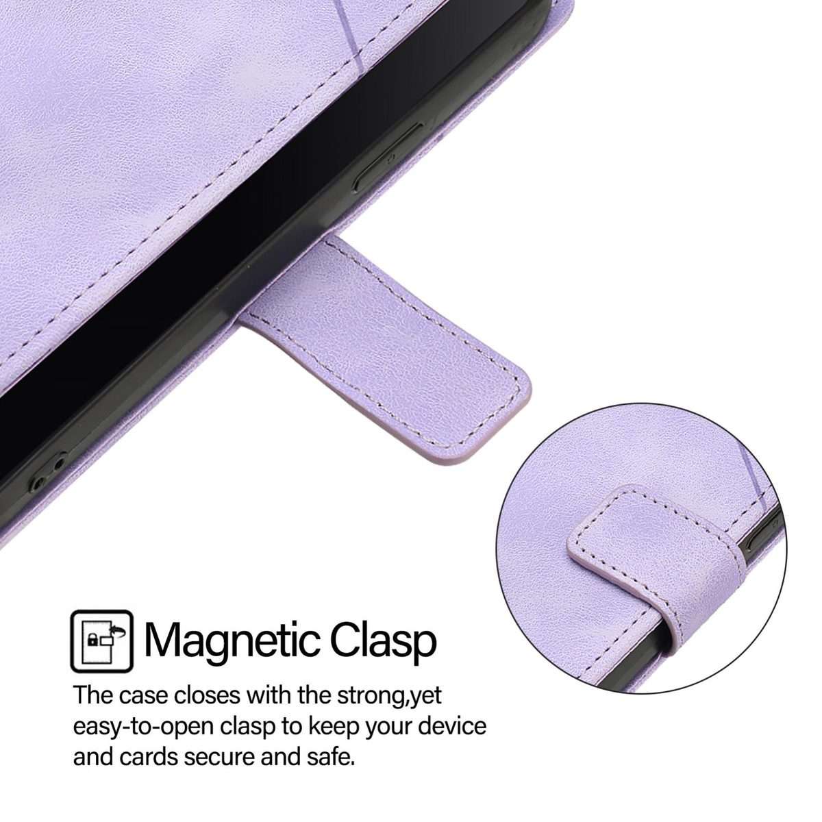 For Honor Magic8 Pro Air 5G Skin-feel Embossed Leather Phone Case(Light Purple)