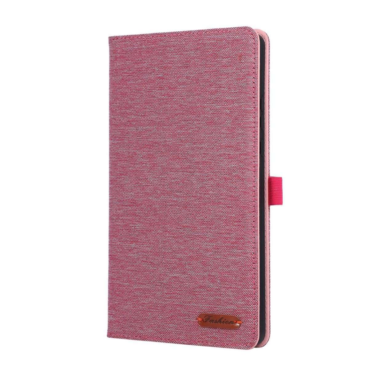 For Honor Pad X7 8.7 Fabric Texture Horizontal Flip Leather Tablet Case(Rose Red)