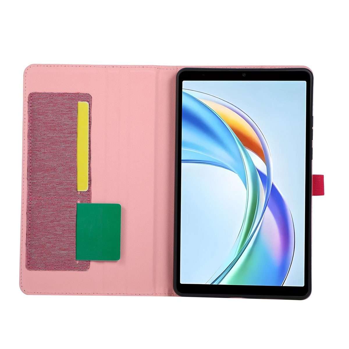 For Honor Pad X7 8.7 Fabric Texture Horizontal Flip Leather Tablet Case(Rose Red)