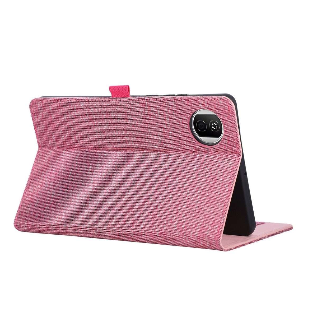 For Honor Pad X7 8.7 Fabric Texture Horizontal Flip Leather Tablet Case(Rose Red)