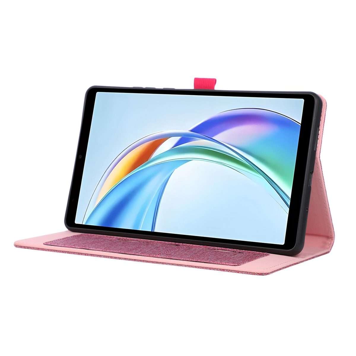 For Honor Pad X7 8.7 Fabric Texture Horizontal Flip Leather Tablet Case(Rose Red)