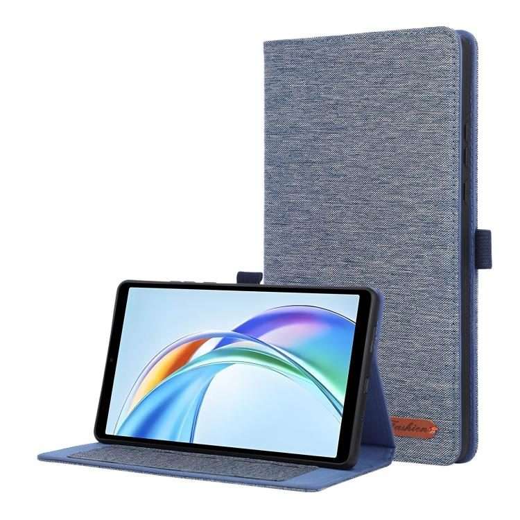 For Honor Pad X7 8.7 Fabric Texture Horizontal Flip Leather Tablet Case(Deep Blue)