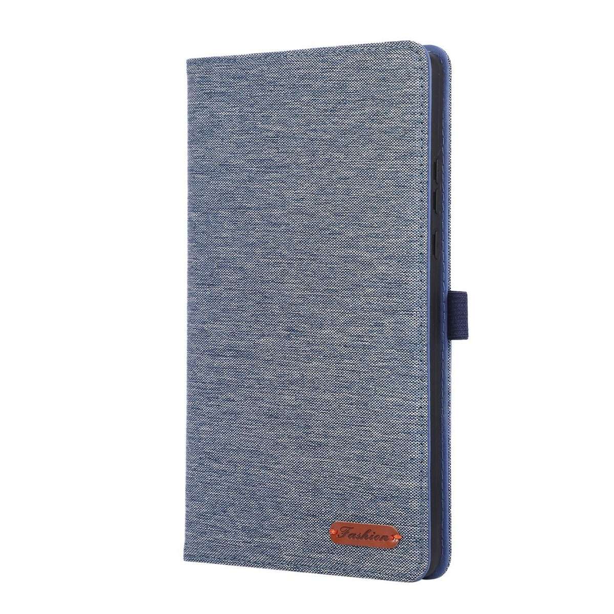 For Honor Pad X7 8.7 Fabric Texture Horizontal Flip Leather Tablet Case(Deep Blue)
