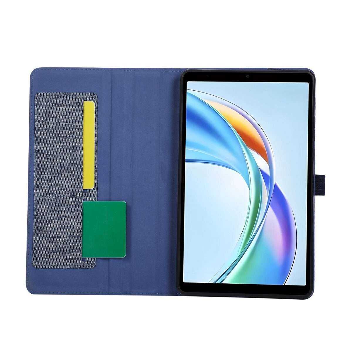 For Honor Pad X7 8.7 Fabric Texture Horizontal Flip Leather Tablet Case(Deep Blue)