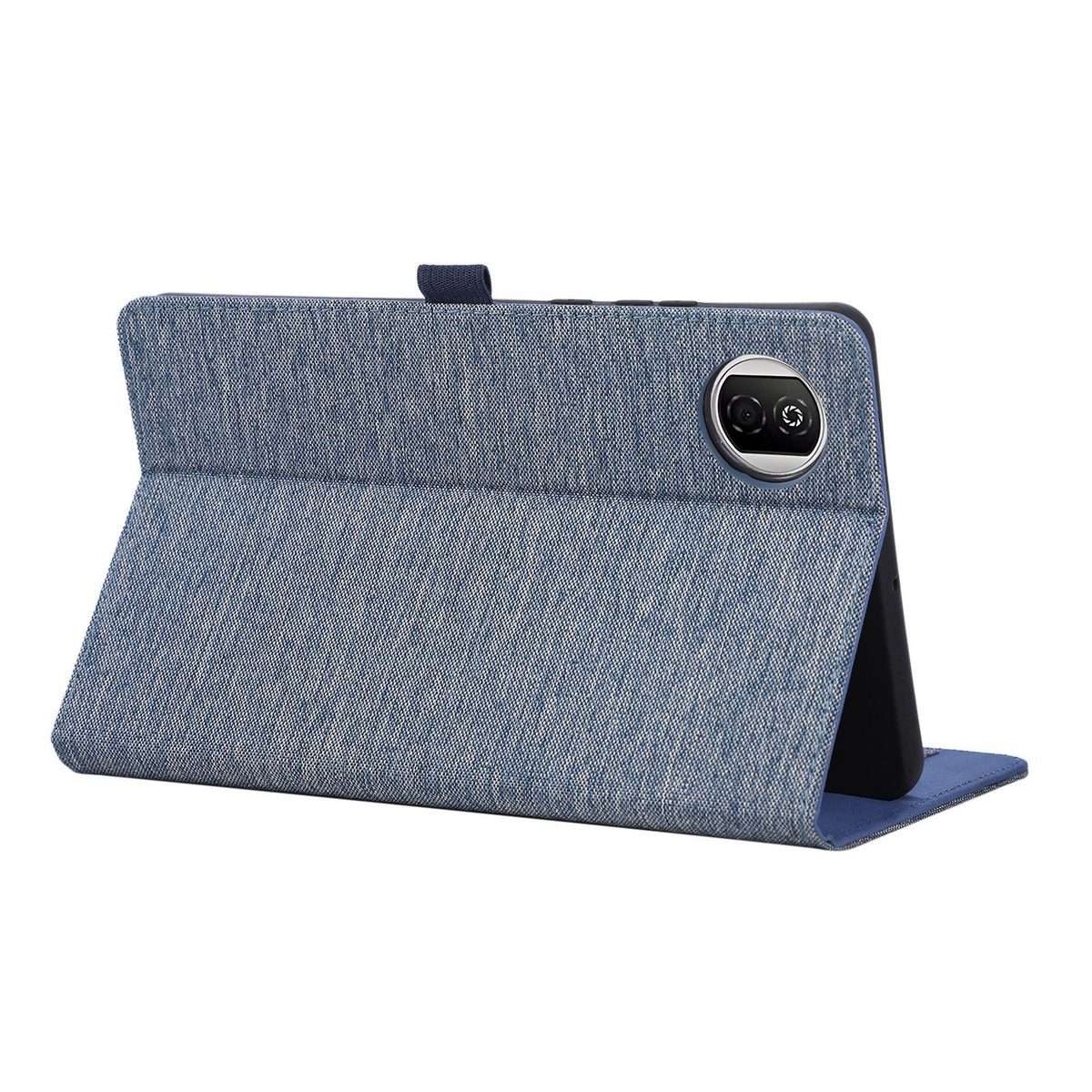 For Honor Pad X7 8.7 Fabric Texture Horizontal Flip Leather Tablet Case(Deep Blue)