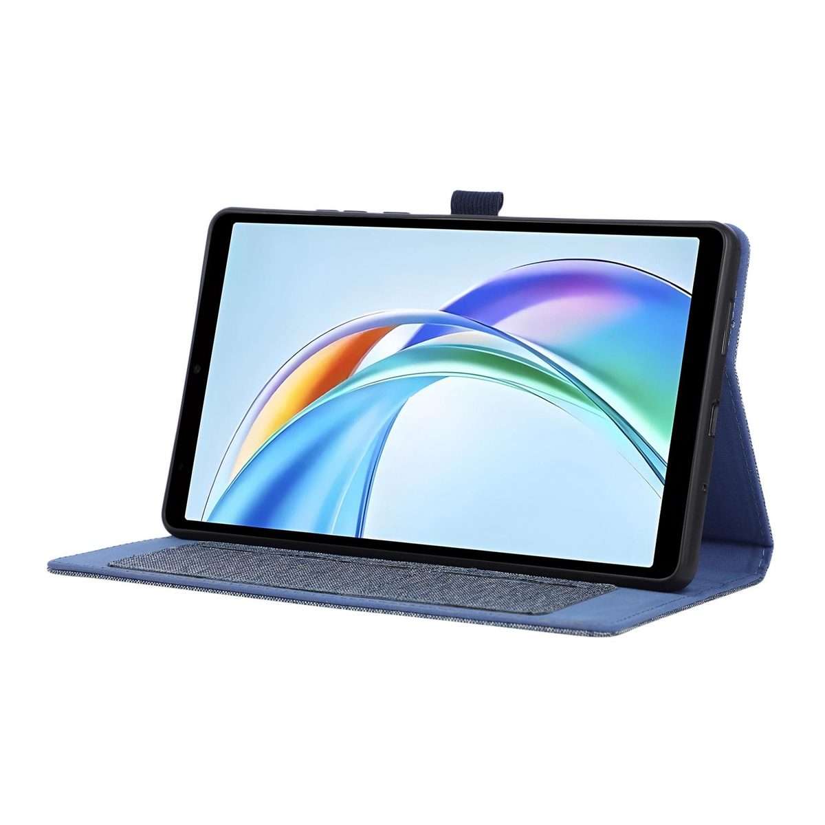 For Honor Pad X7 8.7 Fabric Texture Horizontal Flip Leather Tablet Case(Deep Blue)