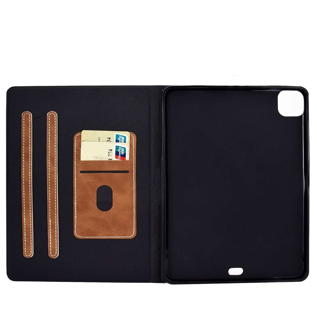 For iPad Pro 11 (2020) & (2018) Cowhide Texture Horizontal Flip Leather Tablet Case wi ... (Brown)