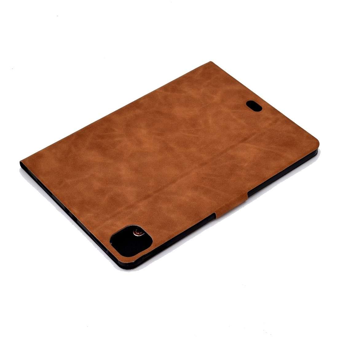 For iPad Pro 11 (2020) & (2018) Cowhide Texture Horizontal Flip Leather Tablet Case wi ... (Brown)