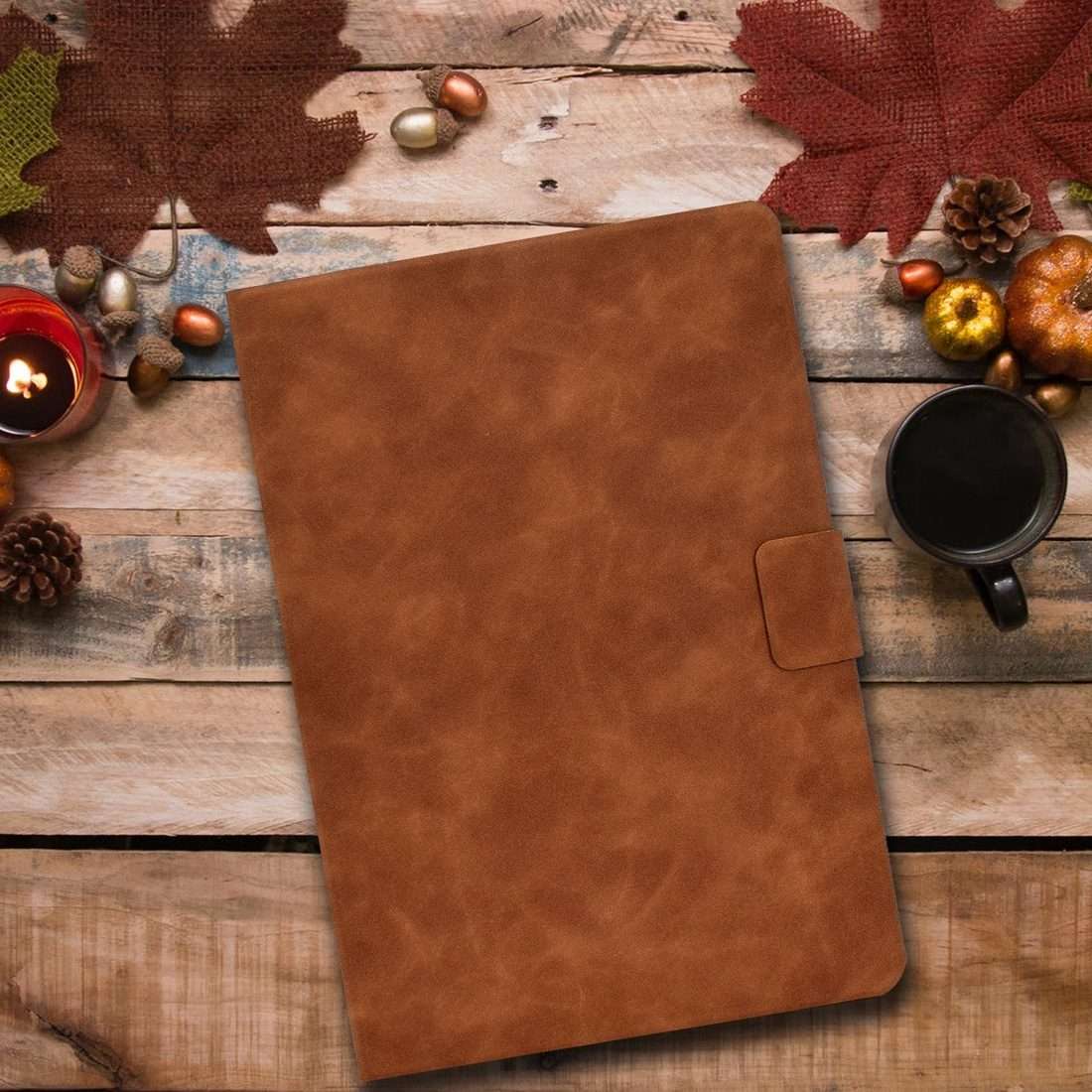 For iPad Pro 11 (2020) & (2018) Cowhide Texture Horizontal Flip Leather Tablet Case wi ... (Brown)