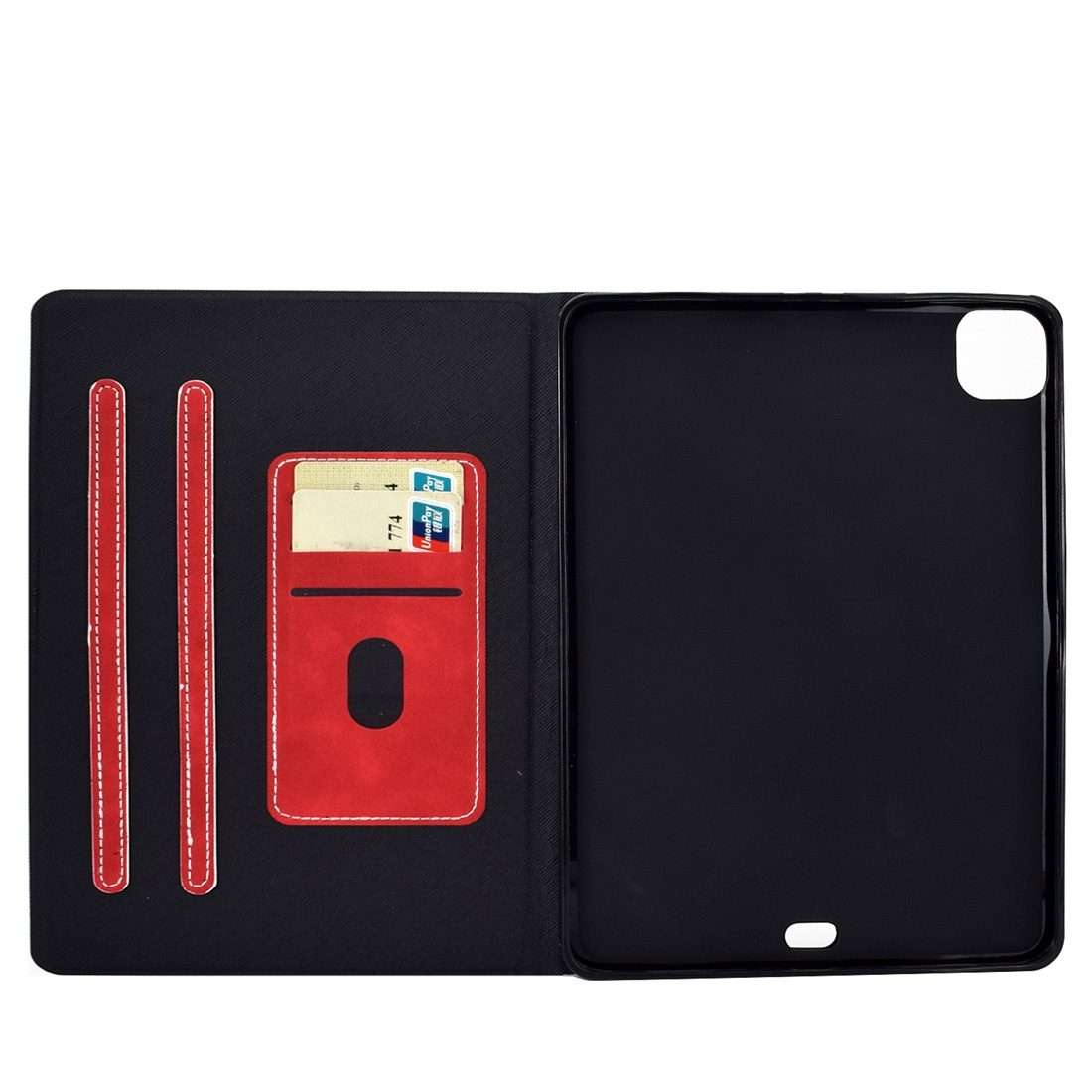 For iPad Pro 11 (2020) & (2018) Cowhide Texture Horizontal Flip Leather Tablet Case with ... (Red)