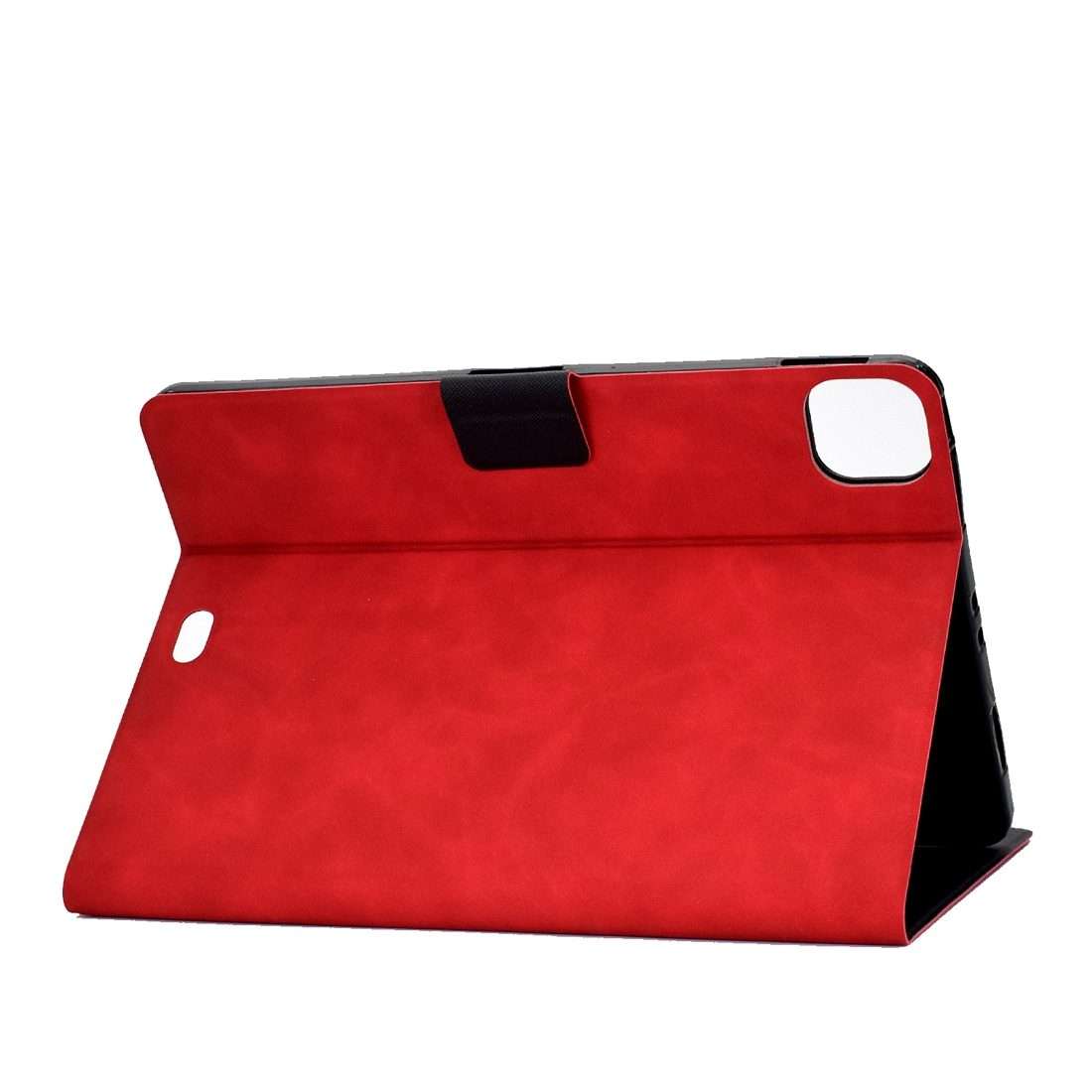 For iPad Pro 11 (2020) & (2018) Cowhide Texture Horizontal Flip Leather Tablet Case with ... (Red)
