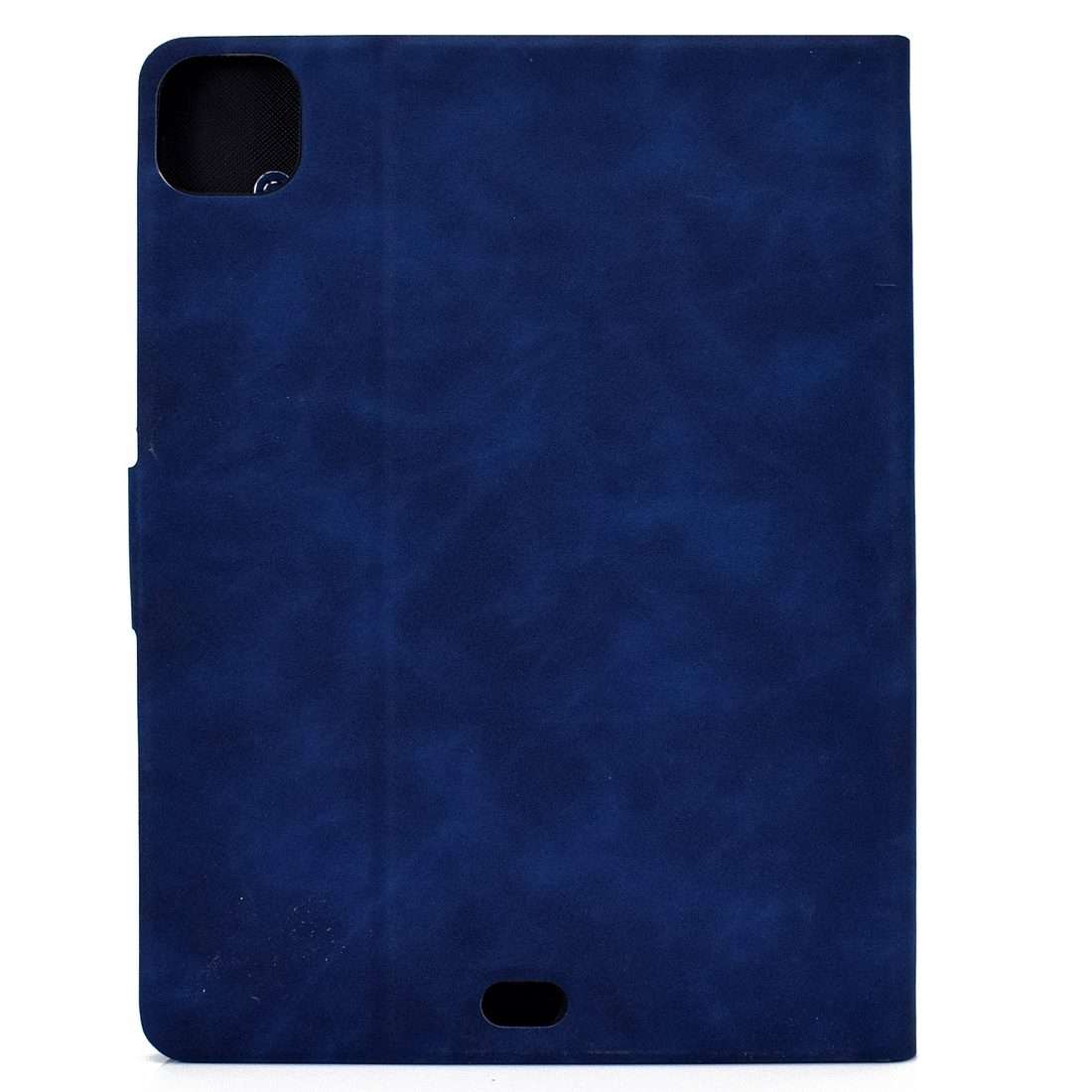 For iPad Pro 11 (2020) & (2018) Cowhide Texture Horizontal Flip Leather Tablet Case wit ... (Blue)