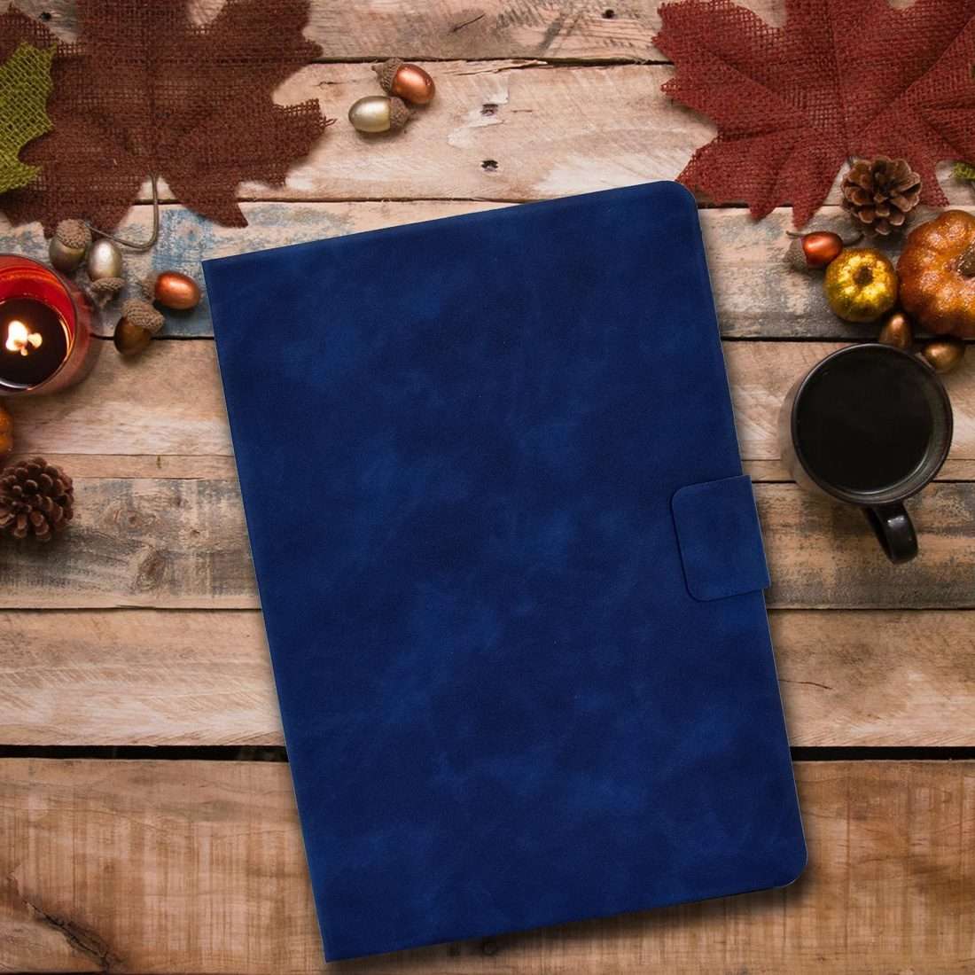 For iPad Pro 11 (2020) & (2018) Cowhide Texture Horizontal Flip Leather Tablet Case wit ... (Blue)