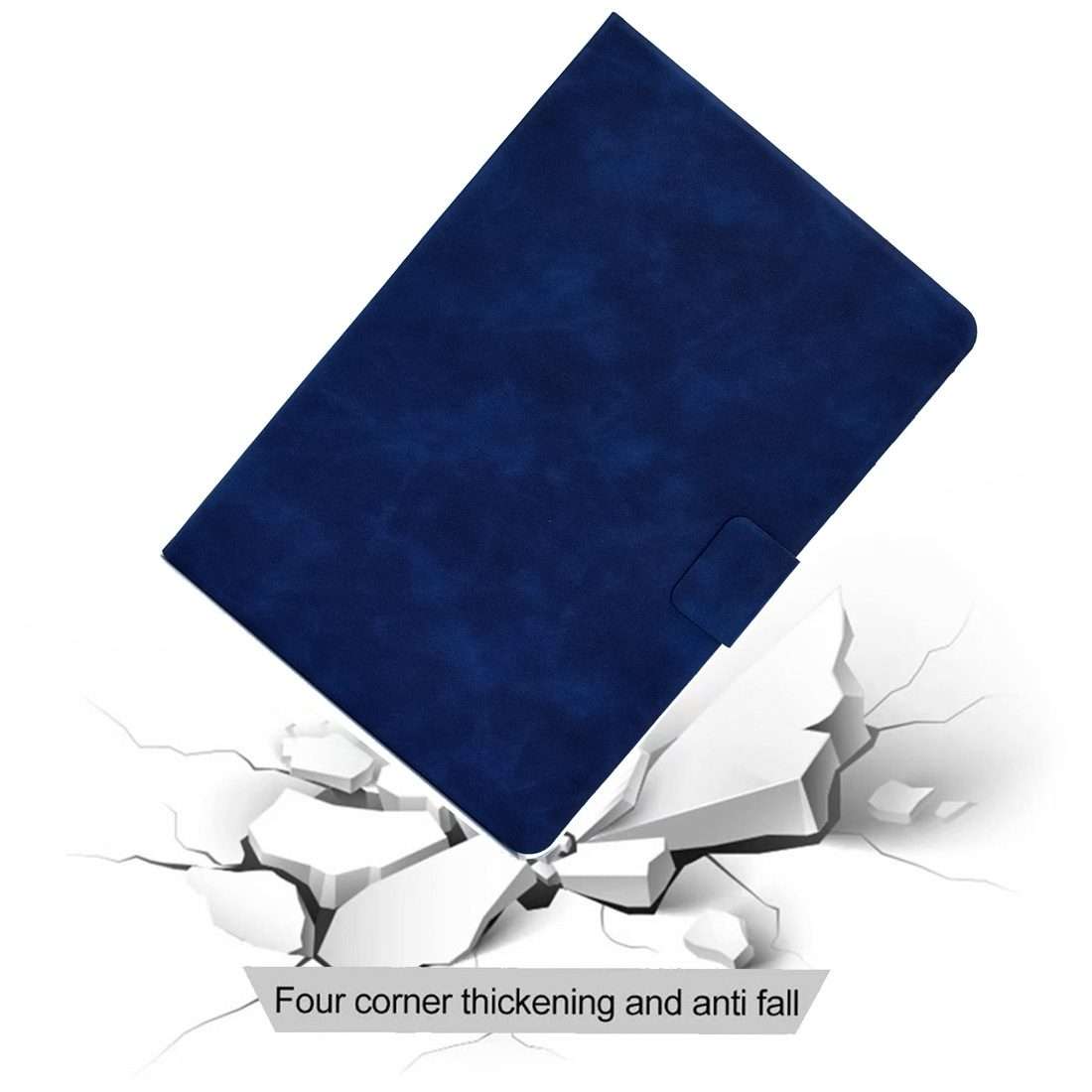 For iPad Pro 11 (2020) & (2018) Cowhide Texture Horizontal Flip Leather Tablet Case wit ... (Blue)