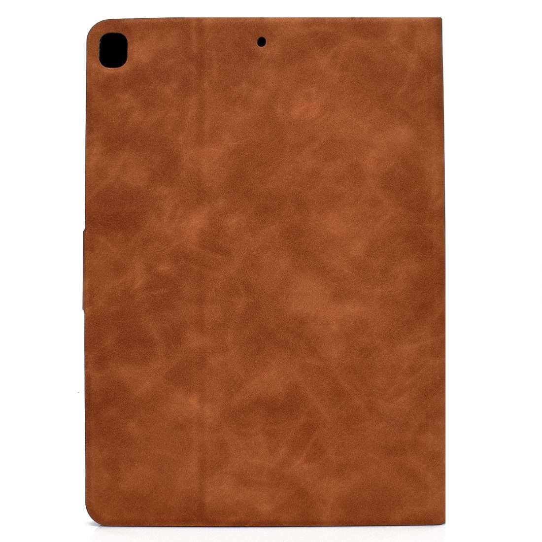 For iPad 10.2 / Air (2019) / Pro 10.5 Cowhide Texture Horizontal Flip Leather Case wit ... (Brown)