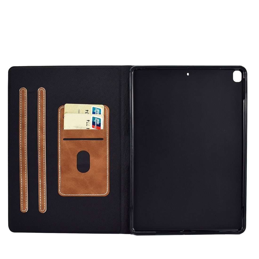 For iPad 10.2 / Air (2019) / Pro 10.5 Cowhide Texture Horizontal Flip Leather Case wit ... (Brown)