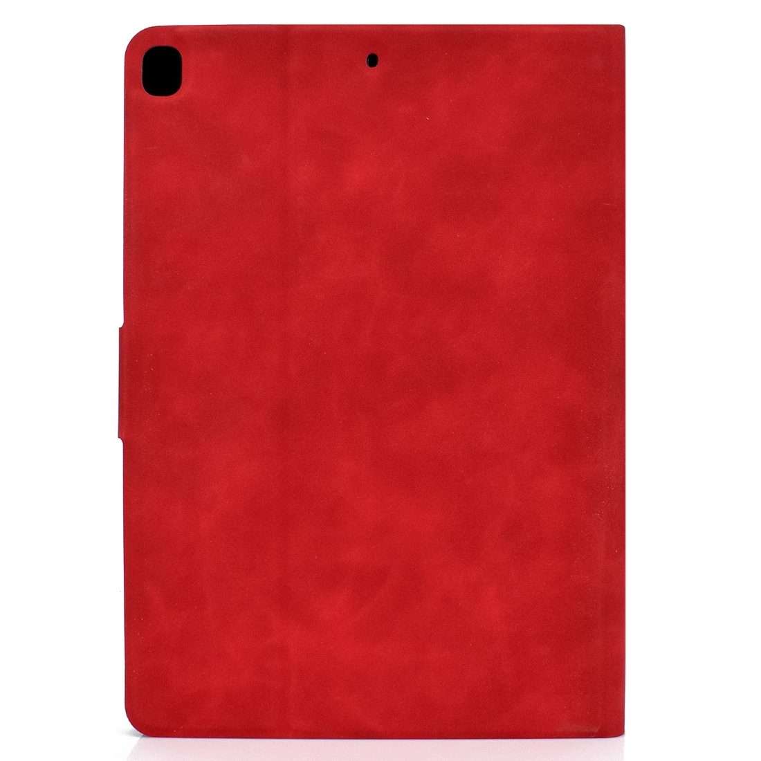 For iPad 10.2 / Air (2019) / Pro 10.5 Cowhide Texture Horizontal Flip Leather Case with ... (Red)