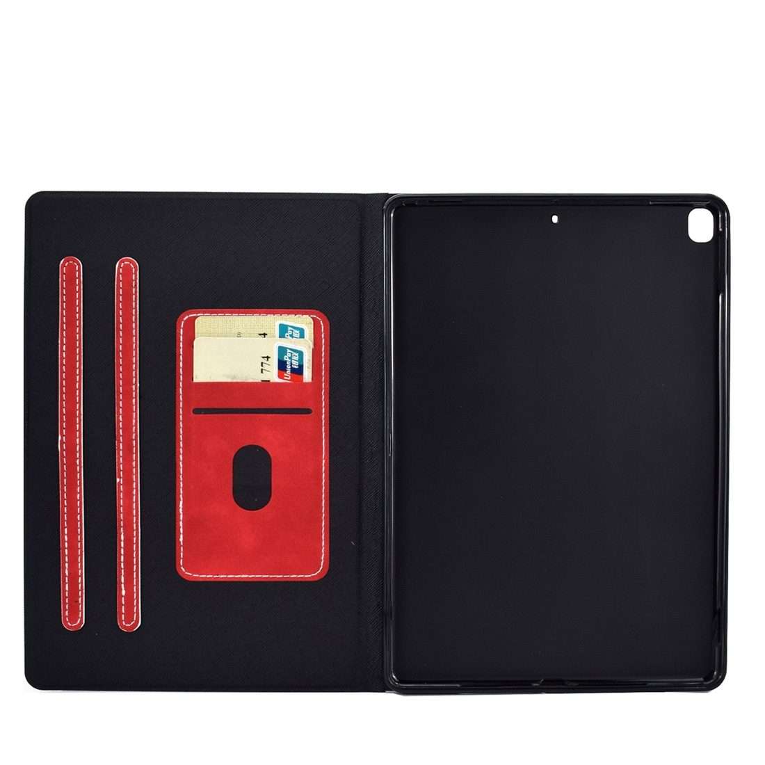 For iPad 10.2 / Air (2019) / Pro 10.5 Cowhide Texture Horizontal Flip Leather Case with ... (Red)