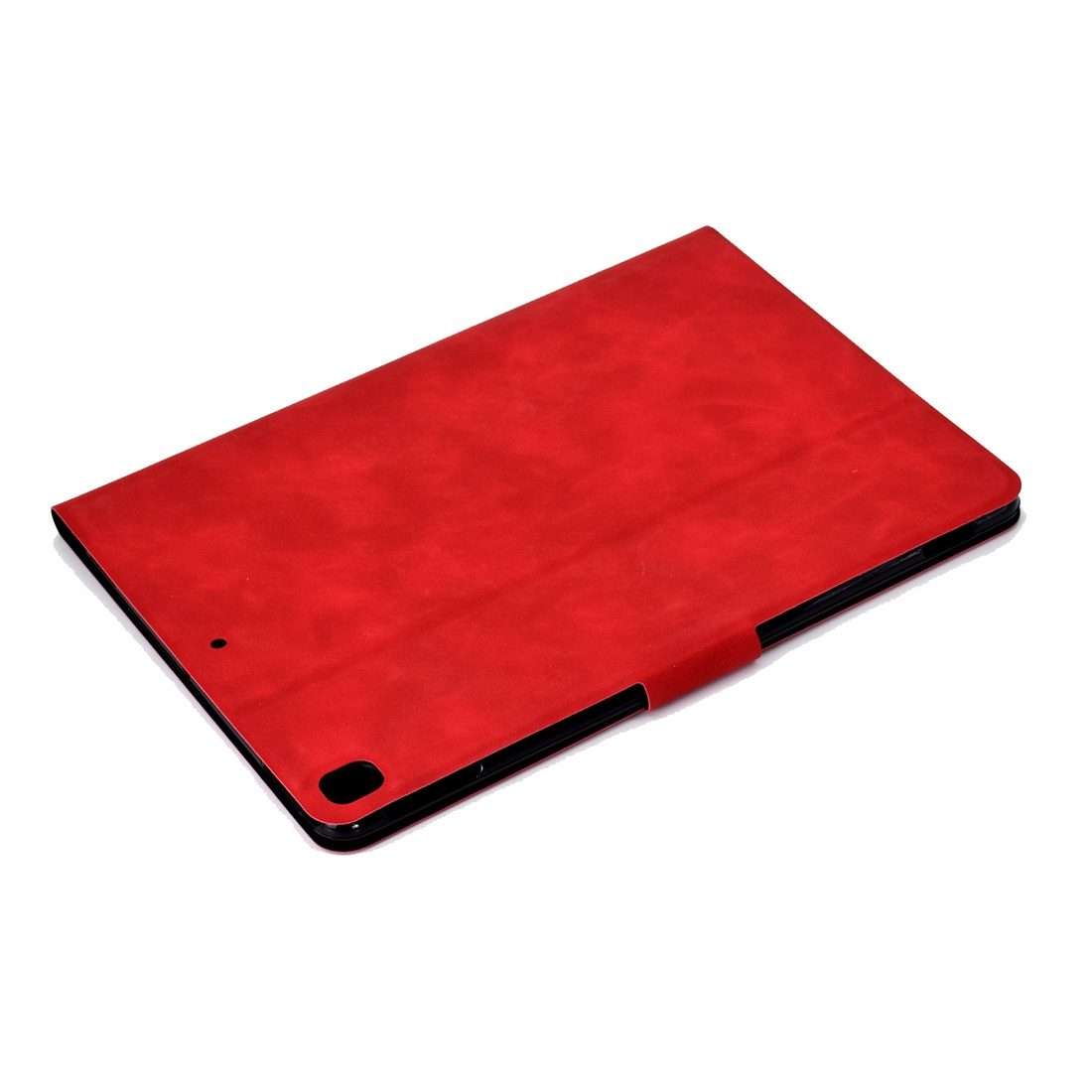 For iPad 10.2 / Air (2019) / Pro 10.5 Cowhide Texture Horizontal Flip Leather Case with ... (Red)