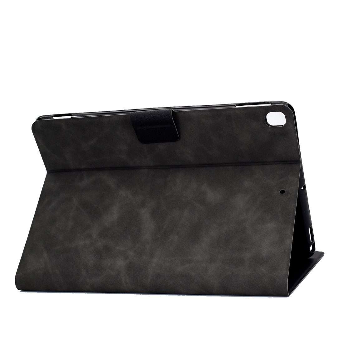 For iPad 10.2 / Air (2019) / Pro 10.5 Cowhide Texture Horizontal Flip Leather Case with ... (Grey)