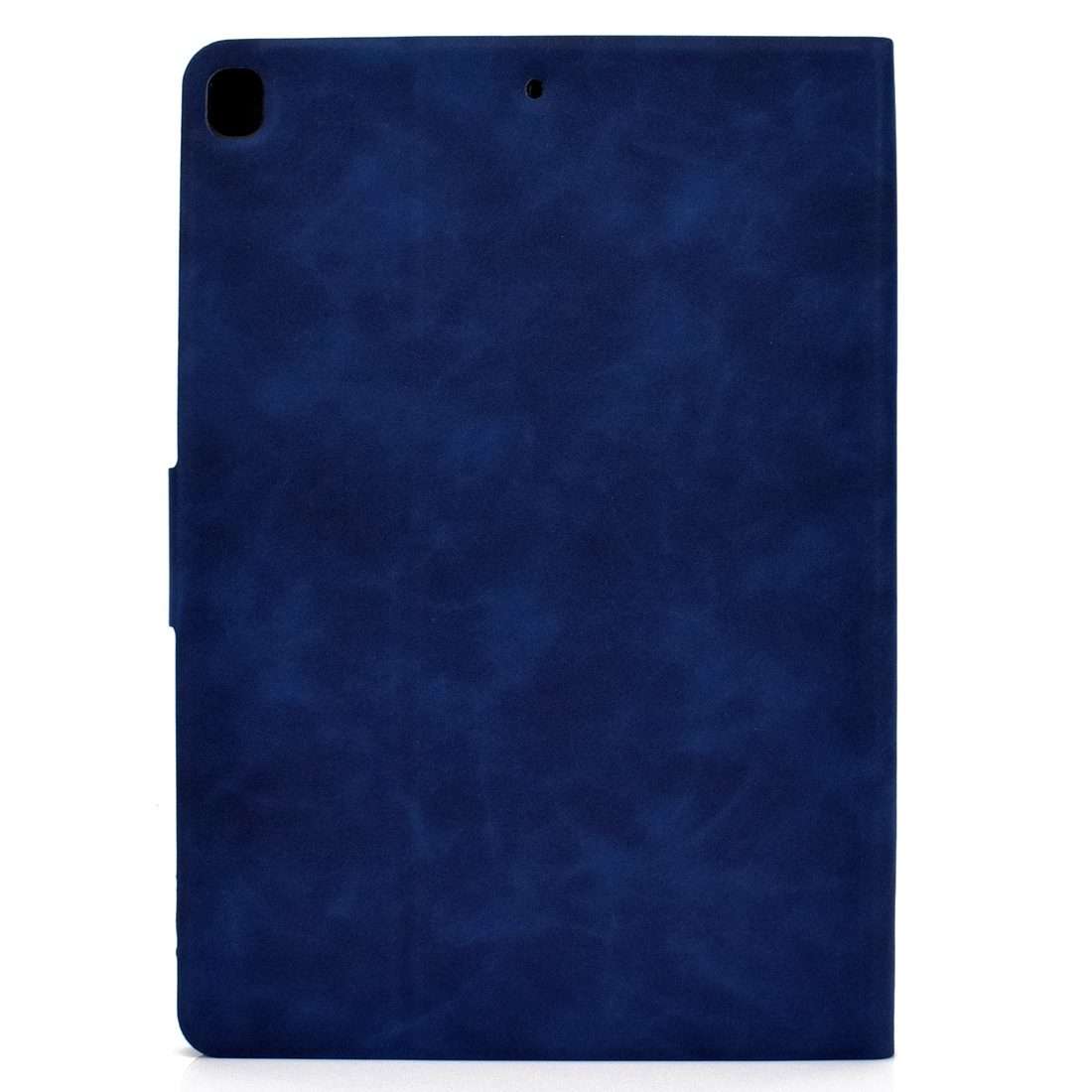 For iPad 10.2 / Air (2019) / Pro 10.5 Cowhide Texture Horizontal Flip Leather Case with ... (Blue)