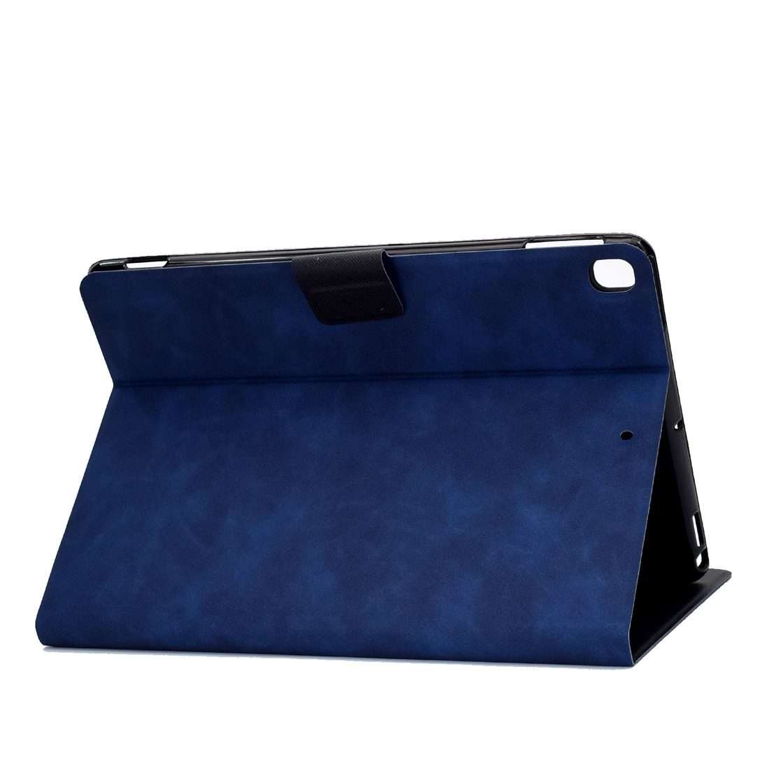 For iPad 10.2 / Air (2019) / Pro 10.5 Cowhide Texture Horizontal Flip Leather Case with ... (Blue)