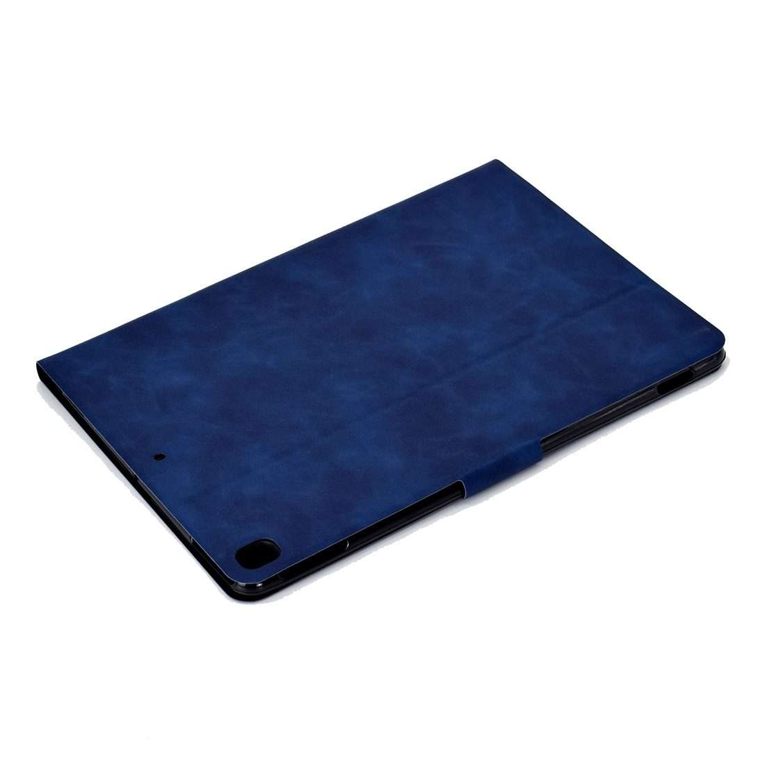 For iPad 10.2 / Air (2019) / Pro 10.5 Cowhide Texture Horizontal Flip Leather Case with ... (Blue)