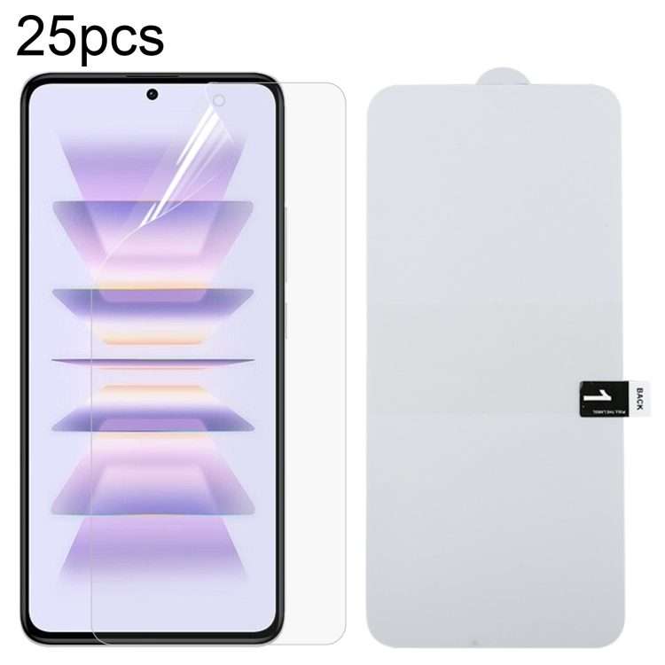 For Xiaomi Redmi K70 Pro / K70 Ultra 25pcs Full Screen Protector Explosion-proof Hydrogel Film