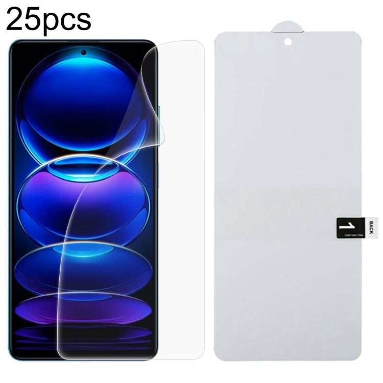 For Xiaomi Redmi Note 13 Pro 5G / 13R Pro 25pcs Full Screen Protector Explosion-proof Hydrogel Fil