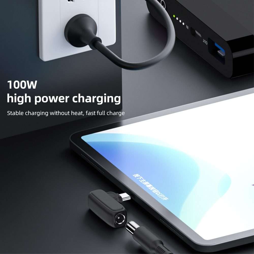 100W K 4.0X1.7mm Female to USB-C/Type-C Male Plug Charging Adapter