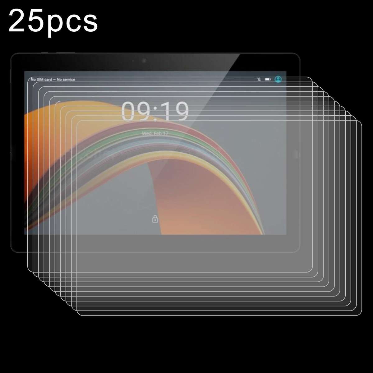 For ZTE Blade X10 Pro 25pcs 9H 0.3mm Explosion-proof Tempered Glass Film