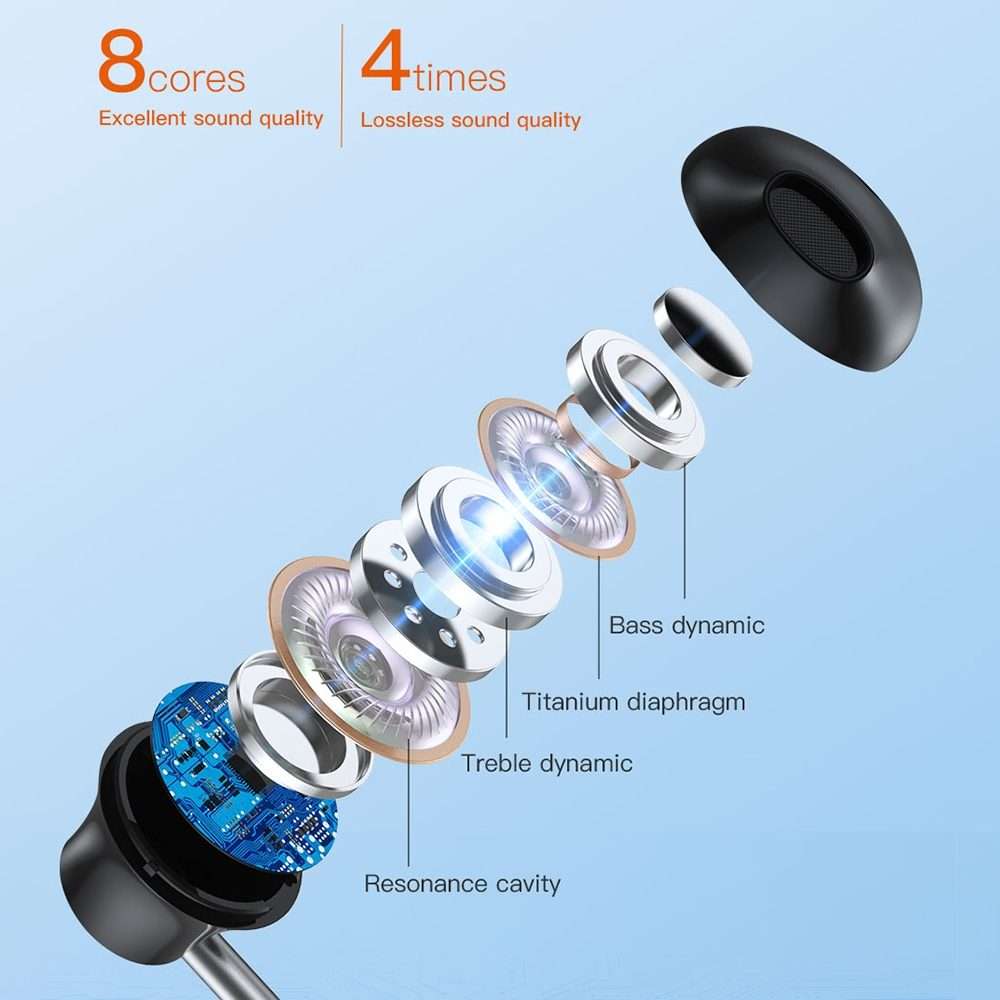 TOTU EP-3 In-Ear Wired Earphone Cable Length:1.2m, Plug Type:USB-C / Type-C(Black)