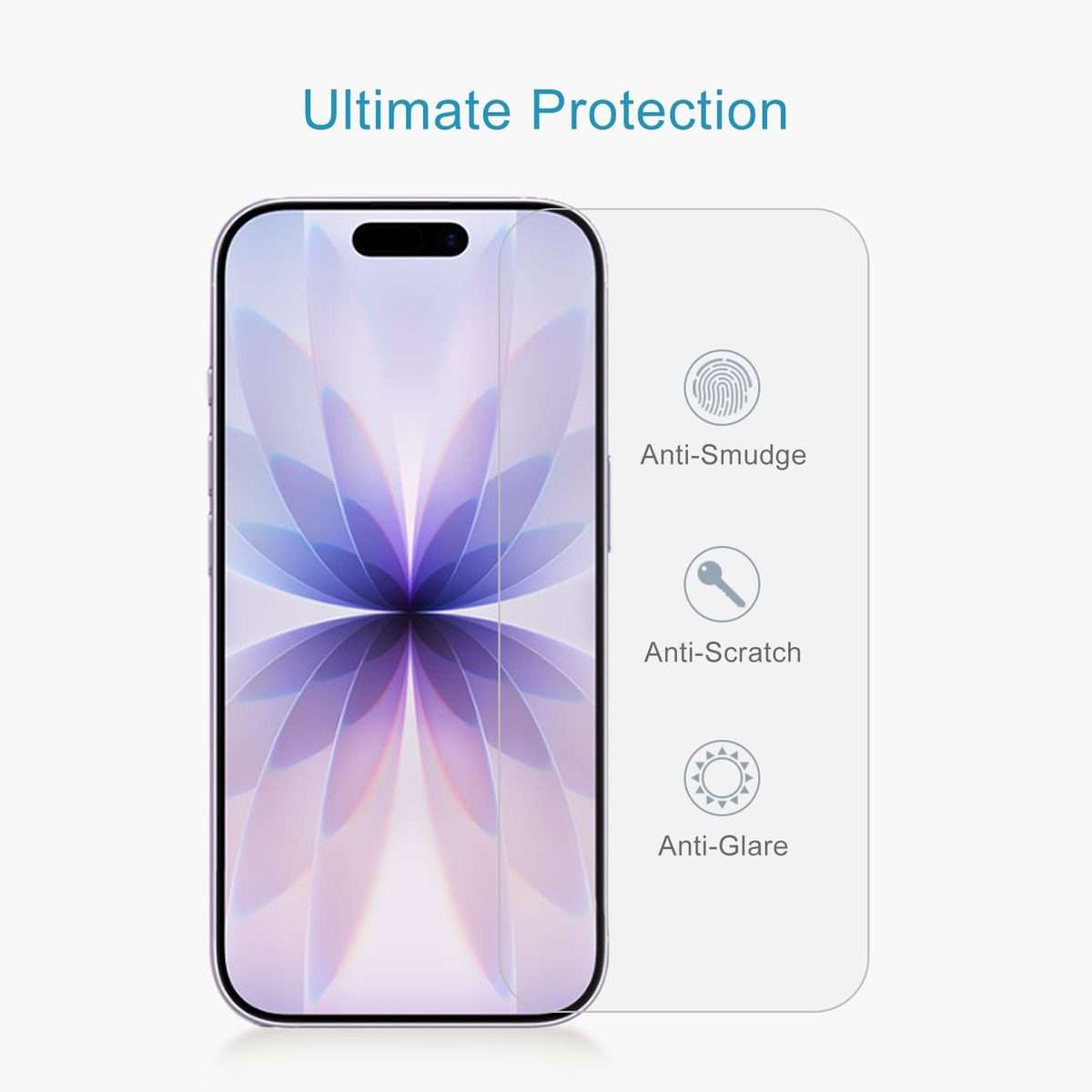 For iPhone 17 / 17 Pro 50pcs 0.26mm 9H 2.5D Tempered Glass Film