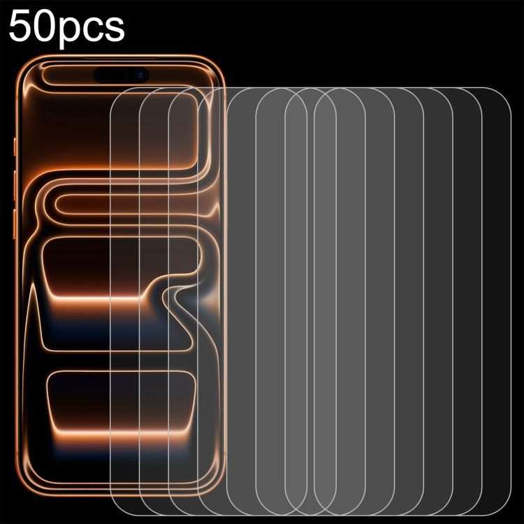For iPhone 17 Pro Max 50pcs 0.26mm 9H 2.5D Tempered Glass Film
